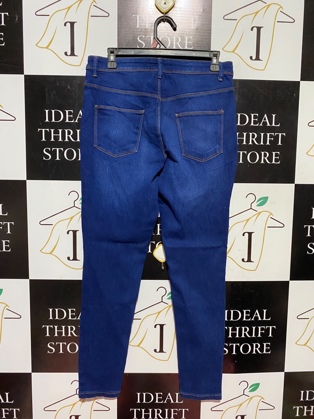 PRIMARK CARES |L| WAIST 30| A7| CLASSIC BLUE MID-RISE SKINNY FIT DENIM JEANS