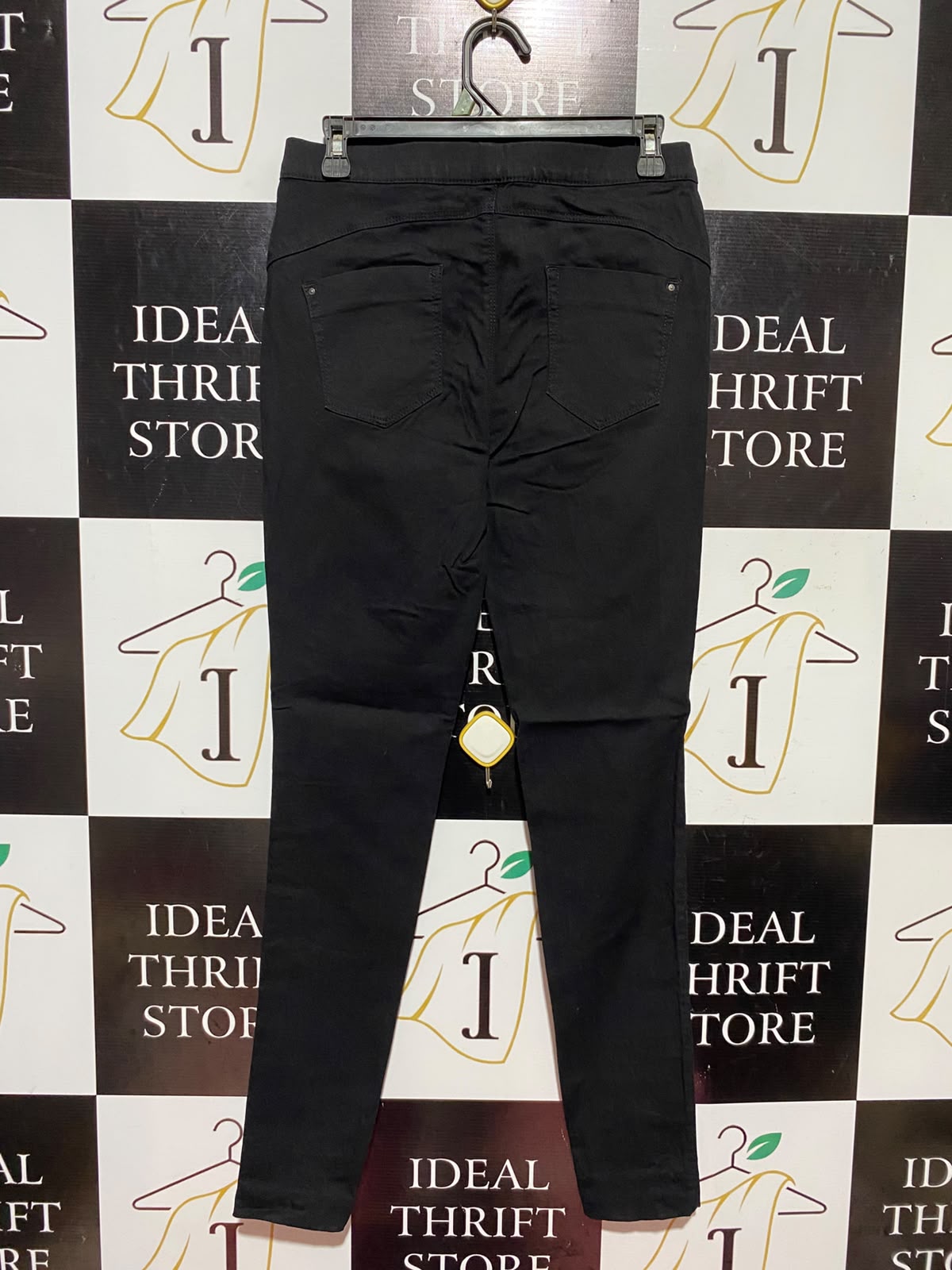 DENIM CO |M| WAIST 29| A14| WOMEN'S CLASSIC SOLID BLACK SLIM-FIT JEGGINGS / SKINNY PANTS