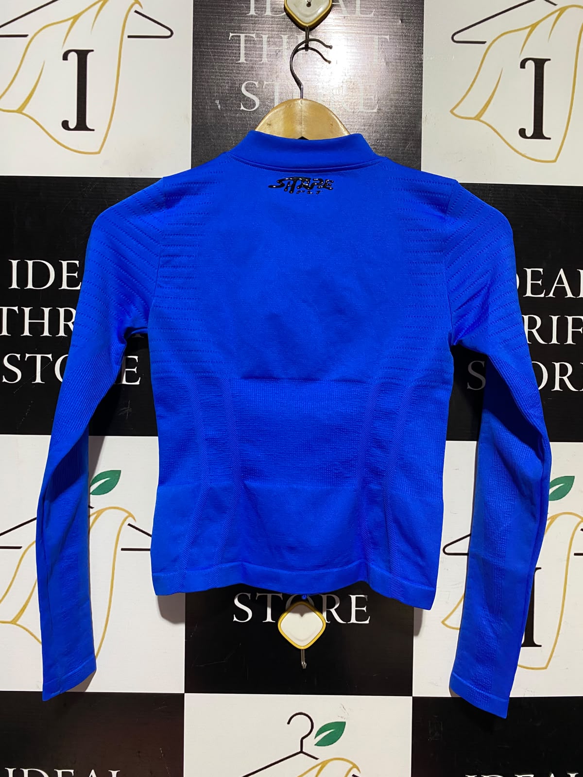 |XS| BUST 14| A13| ROYAL BLUE SEAMLESS ZIP-UP ATHLETIC WORKOUT JACKET
