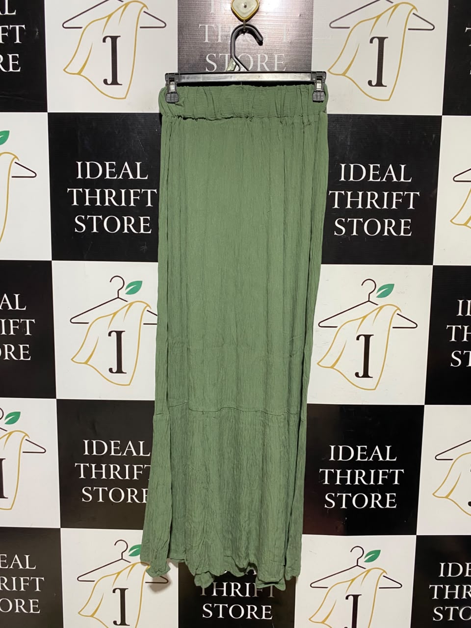 PRIMARK |XS| WAIST 24|A15| SMOCKED ELASTIC HIGH WAIST TIERED BOHO MAXI SKIRT