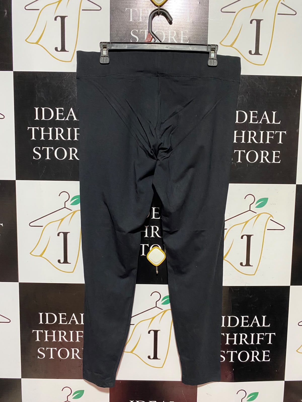 TU |L| WAIST 34| A17| WOMEN'S ESSENTIAL BLACK STRETCH LEGGINGS