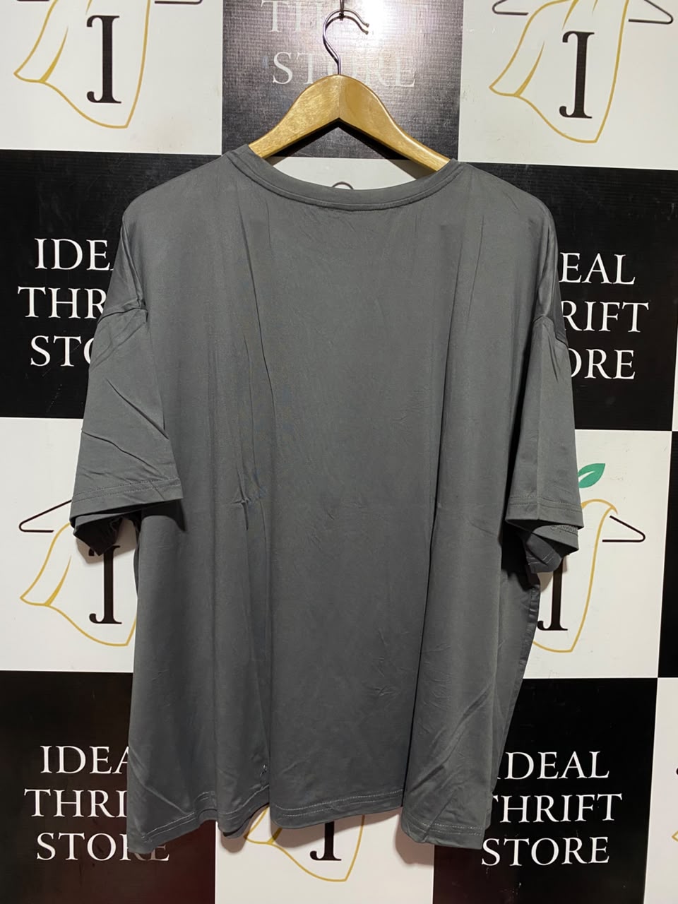 SHEIN CURVE |XL| BUST 27| A18| WOMEN’S GREY OVERSIZED T-SHIRT WITH CHERRY GRAPHIC PRINT