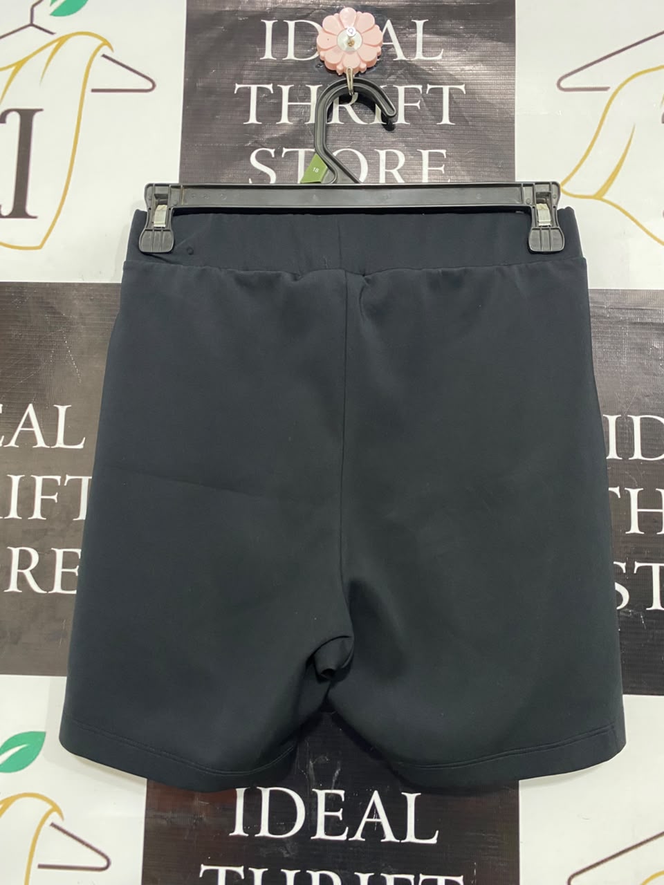 ADIDAS |XS| WAIST 25| A21| BLACK BIKER SHORTS LOGO TAPE STRIPE ACTIVEWEAR GYM CYCLING SHORTS