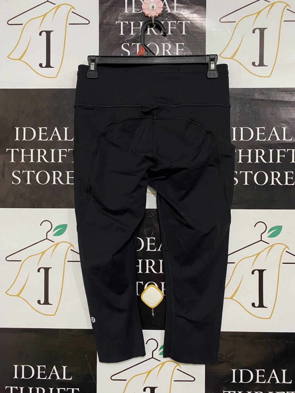LULULEMON |L| WAIST 28| WOMEN'S FAST AND FREE HIGH-WAISTED BLACK CROPPED RUNNING LEGGINGS