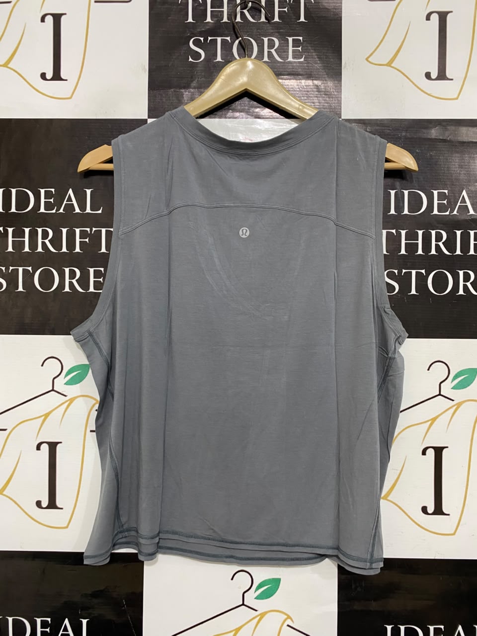 LULULEMON |L| BUST 21| WOMEN'S SLATE GREY RELAXED-FIT ATHLETIC TANK TOP ACTIVEWEAR