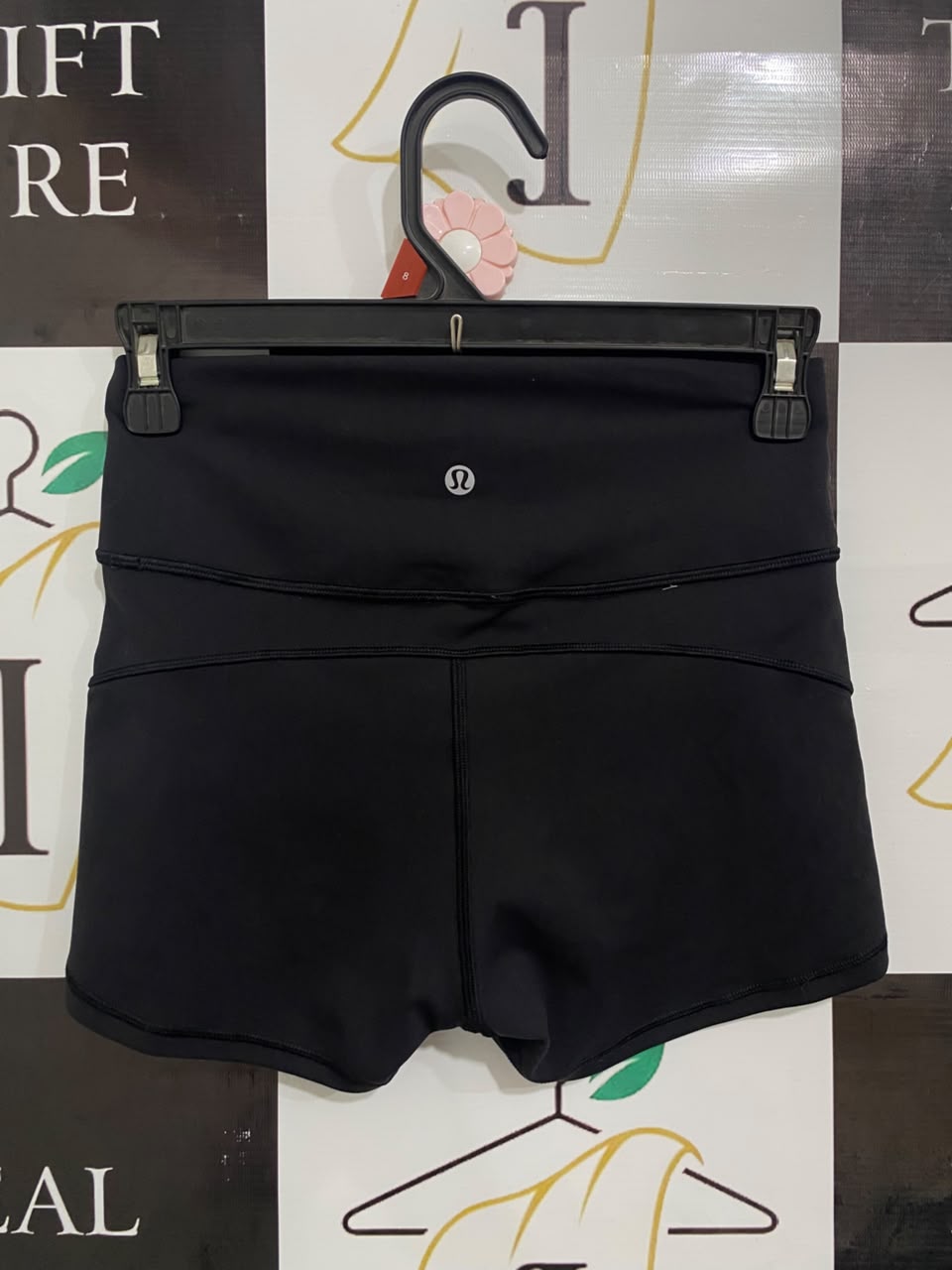 LULULEMON |XS| WAIST 24| BLACK HIGH-WAISTED ATHLETIC YOGA SHORTS ACTIVEWEAR