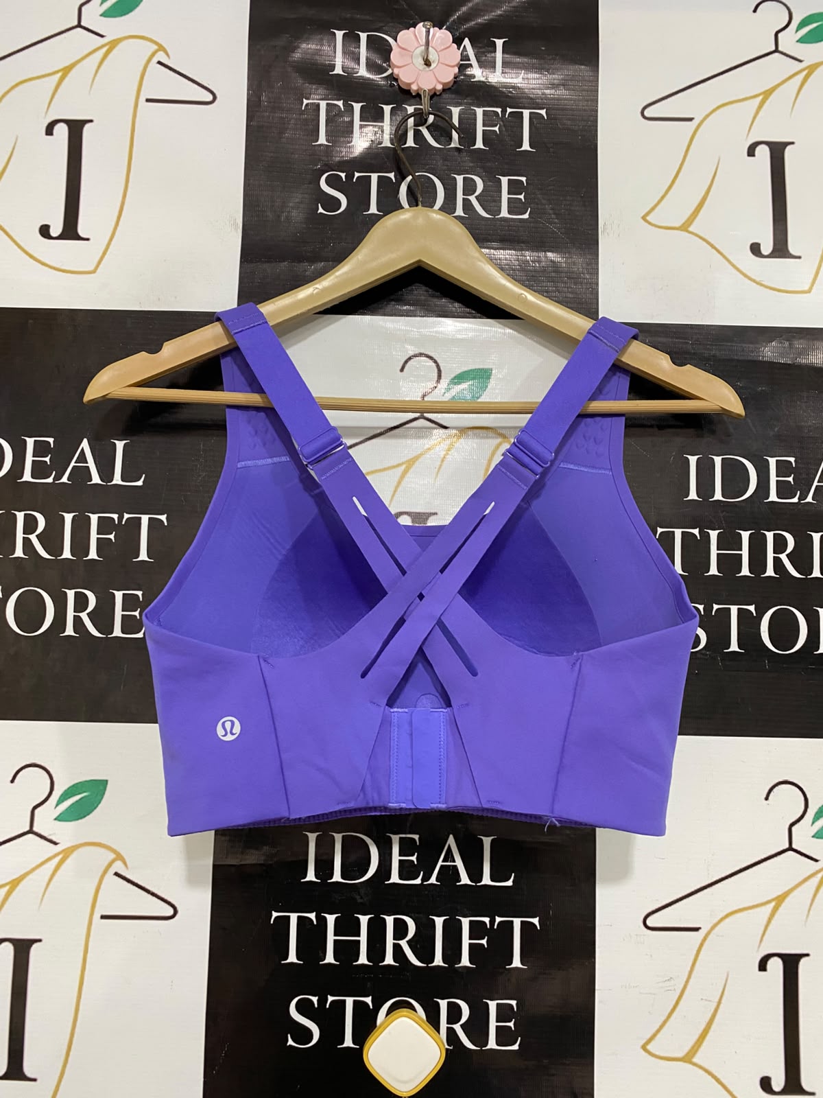 LULULEMON |S| BUST 14| VIBRANT PURPLE / LAVENDER HIGH-SUPPORT ATHLETIC SPORTS BRA ACTIVEWEAR