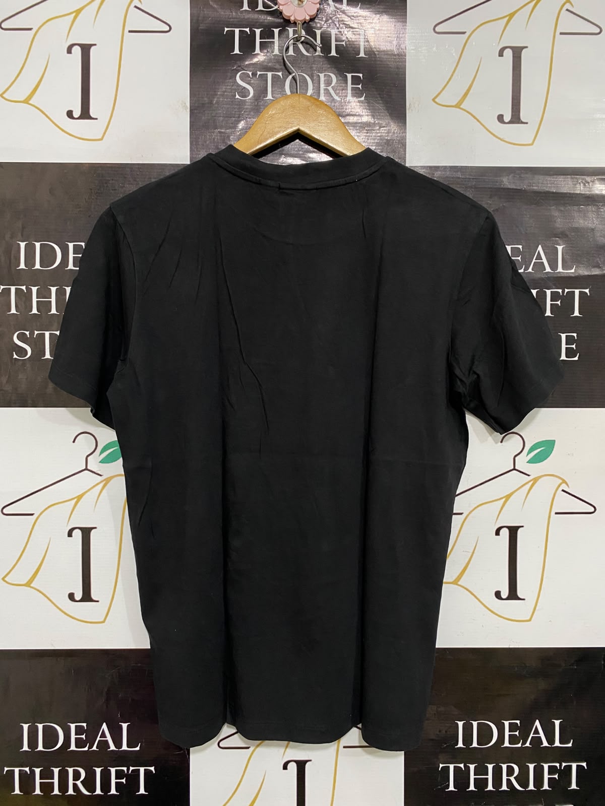 CALVIN KLEIN |L| BUST 19| A37| BLACK NEW YORK LOGO T-SHIRT