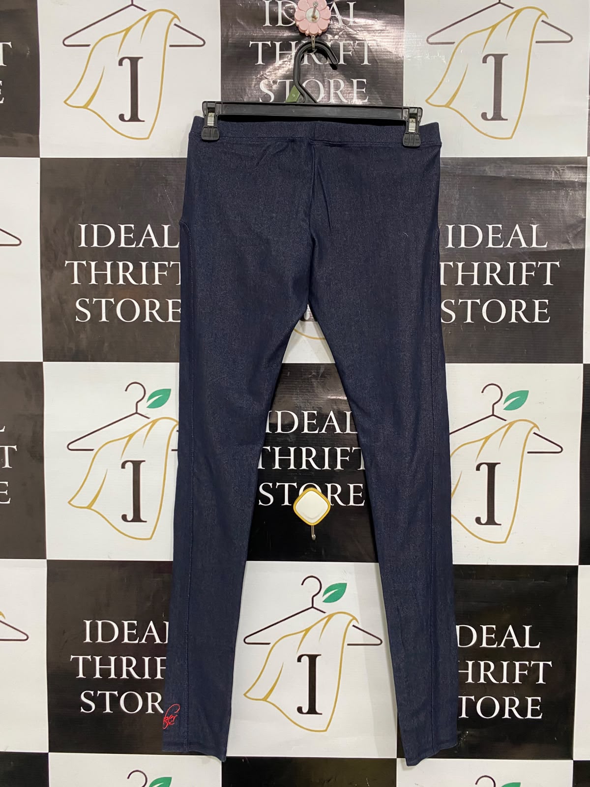 BAKER |S| WAIST 26| A37| BLUE DENIM-PRINT STRETCH LEGGINGS