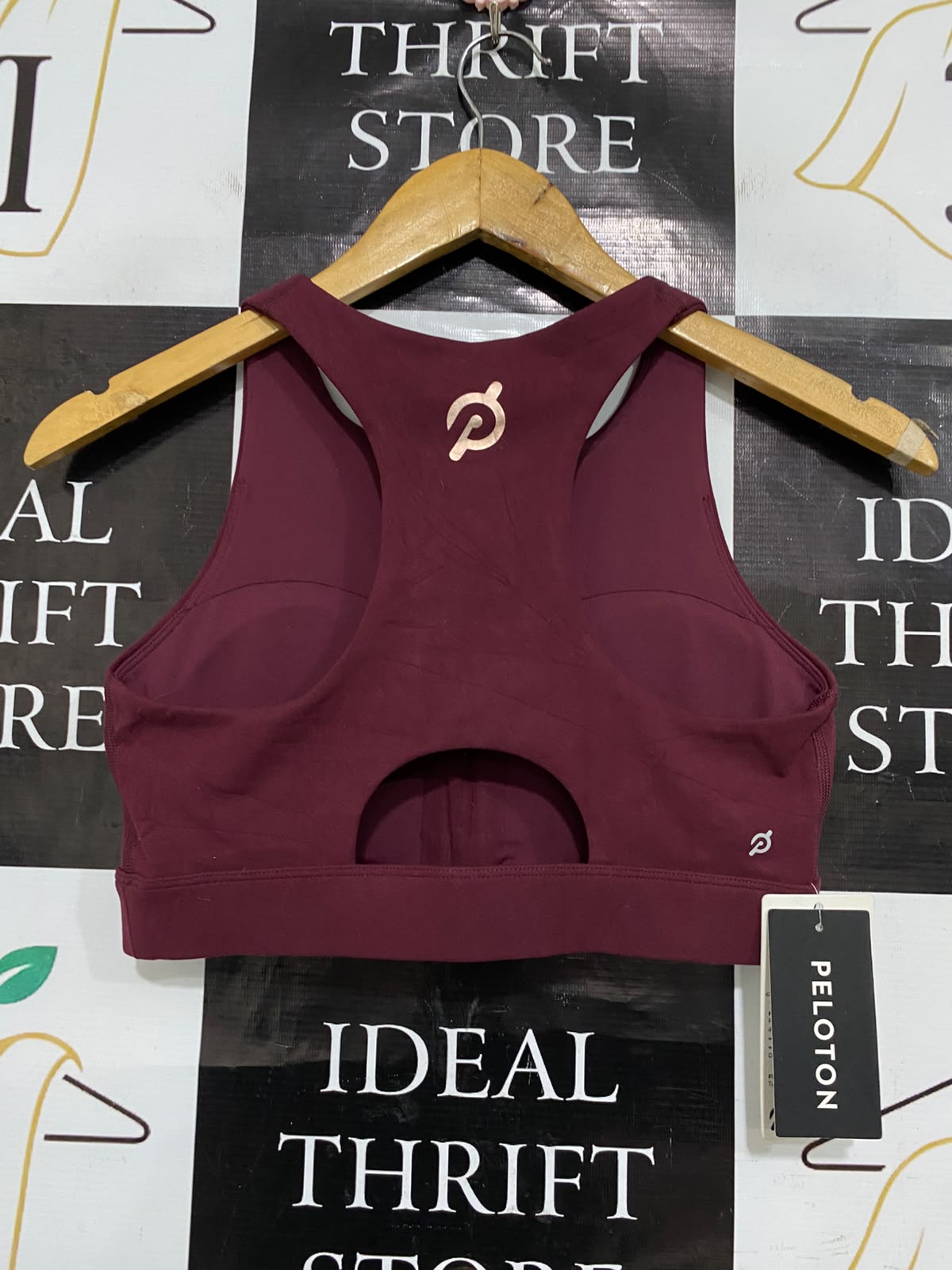 PELOTON |M| BUST 13| A37| MAROON FRONT-ZIP HIGH-NECK ATHLETIC SPORTS BRA