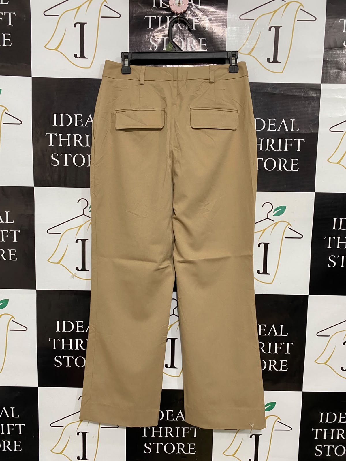 ZARA |M| WAIST 28| A38| CAMEL TAILORED STRAIGHT-LEG UTILITY TROUSERS