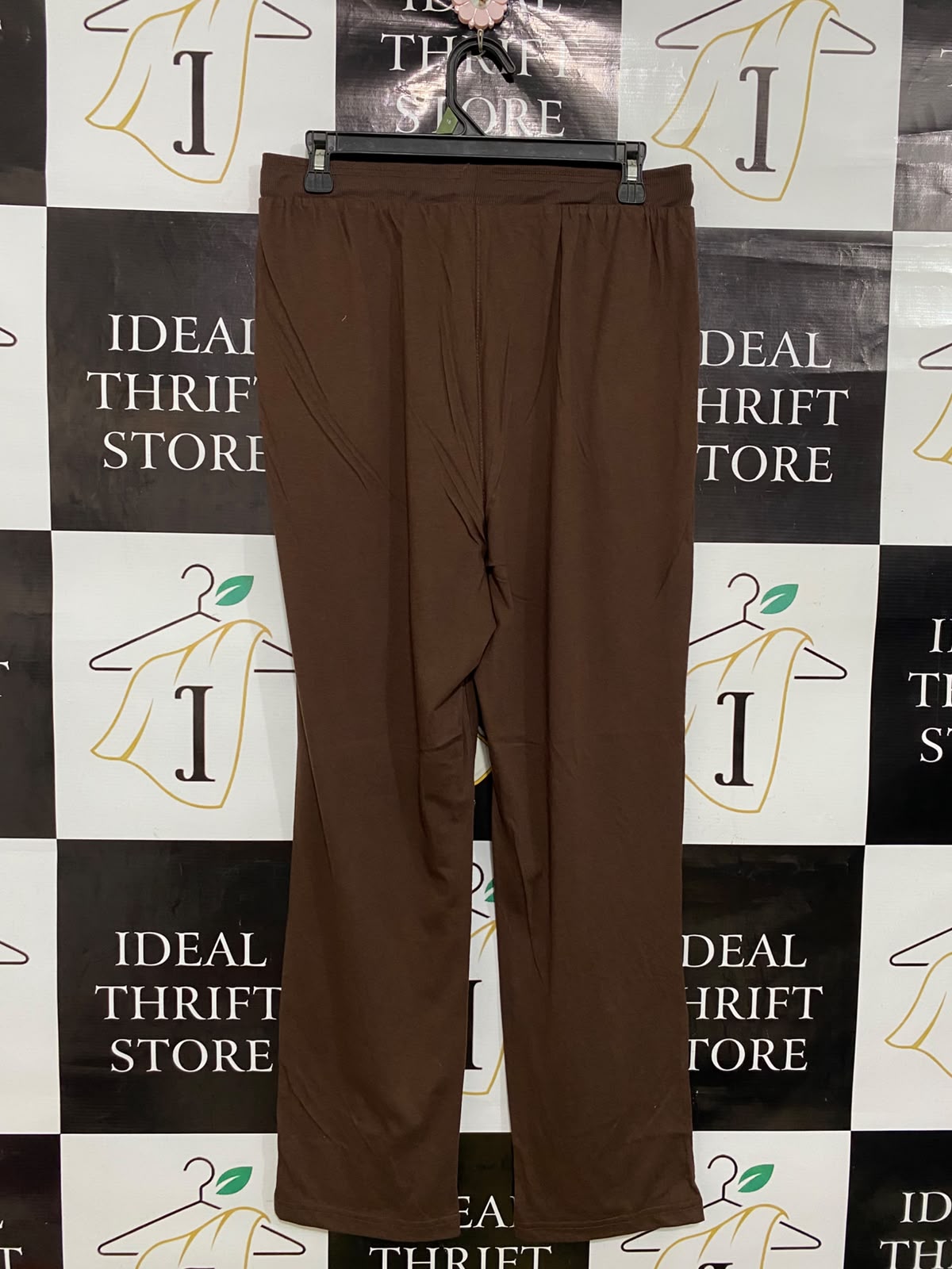 MILLERA |M| WAIST 28| A40| BROWN COTTON DRAWSTRING LOUNGE UTILITY PANTS