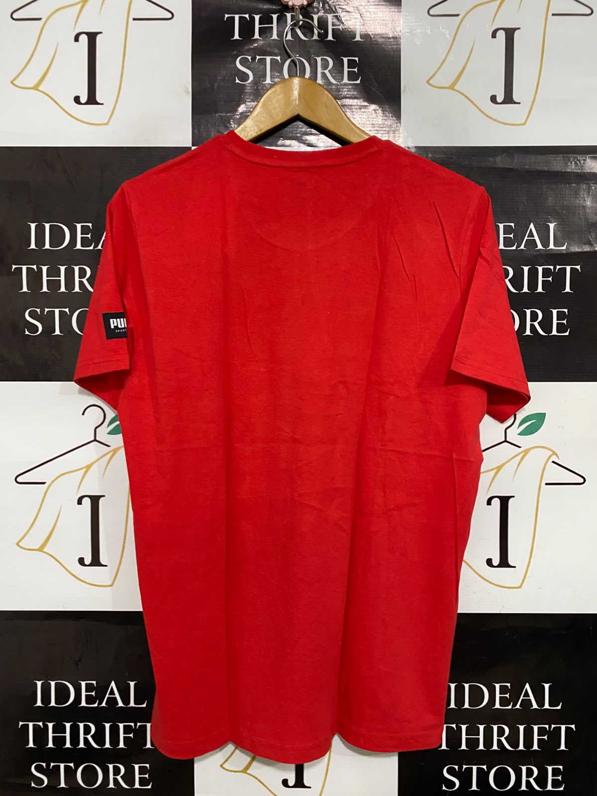 PUMA |M| BUST 20| A40| RED SPORTSWEAR LOGO UTILITY T-SHIRT