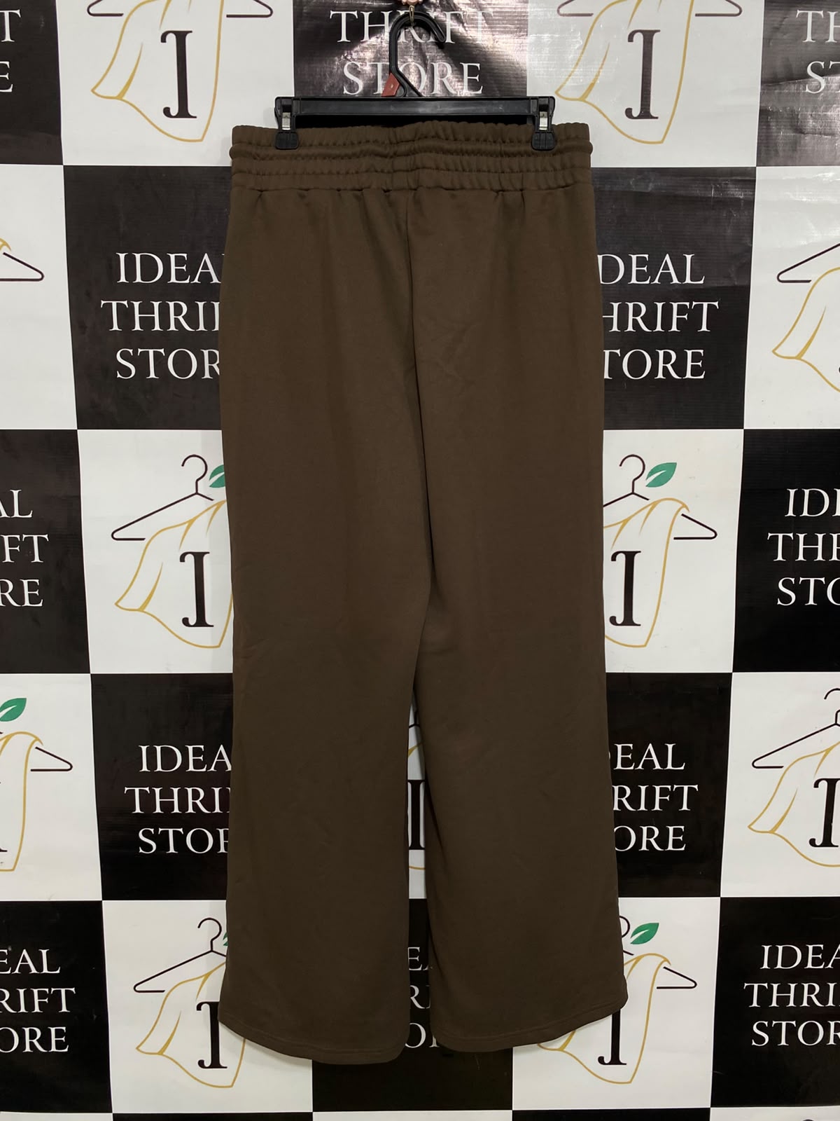 SHEIN |L| WAIST 30| A41| BROWN WIDE-LEG DRAWSTRING UTILITY SWEATPANTS