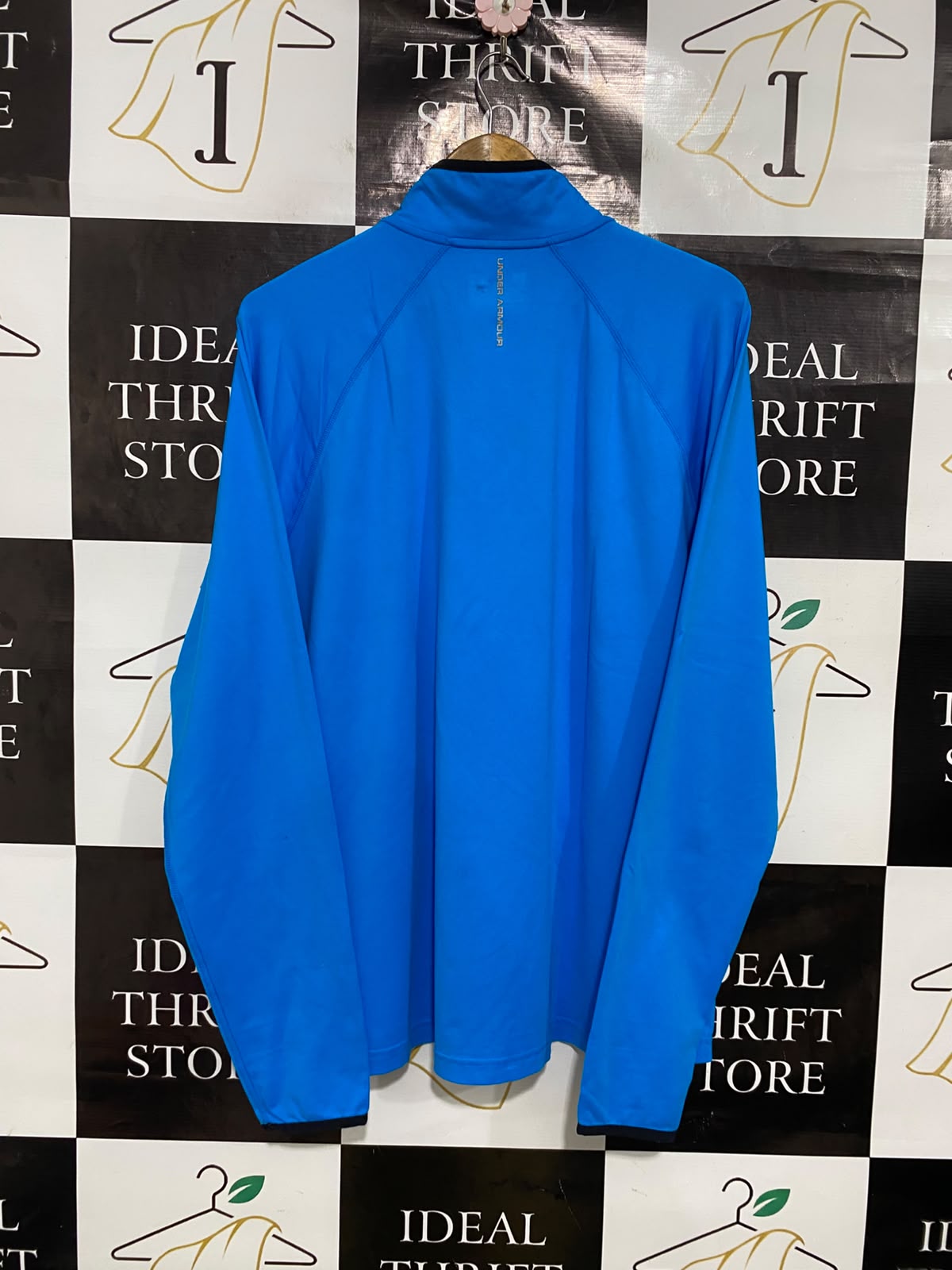 UNDER ARMOUR |L| BUST 23| A43| BLUE HALF-ZIP PERFORMANCE UTILITY TOP