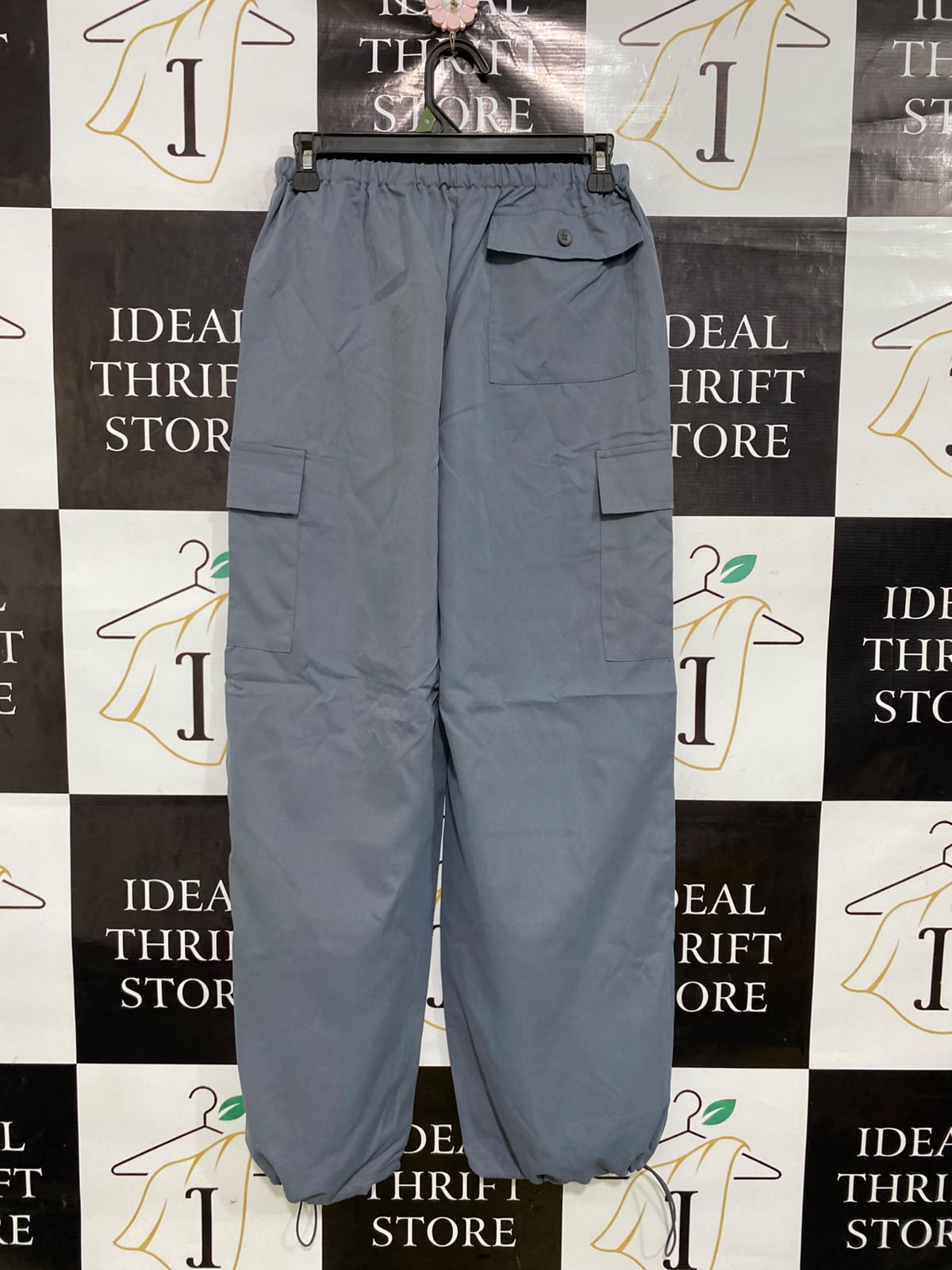 |S| WAIST 26| A45| GREY MULTI-POCKET CARGO TECHNICAL UTILITY PANTS