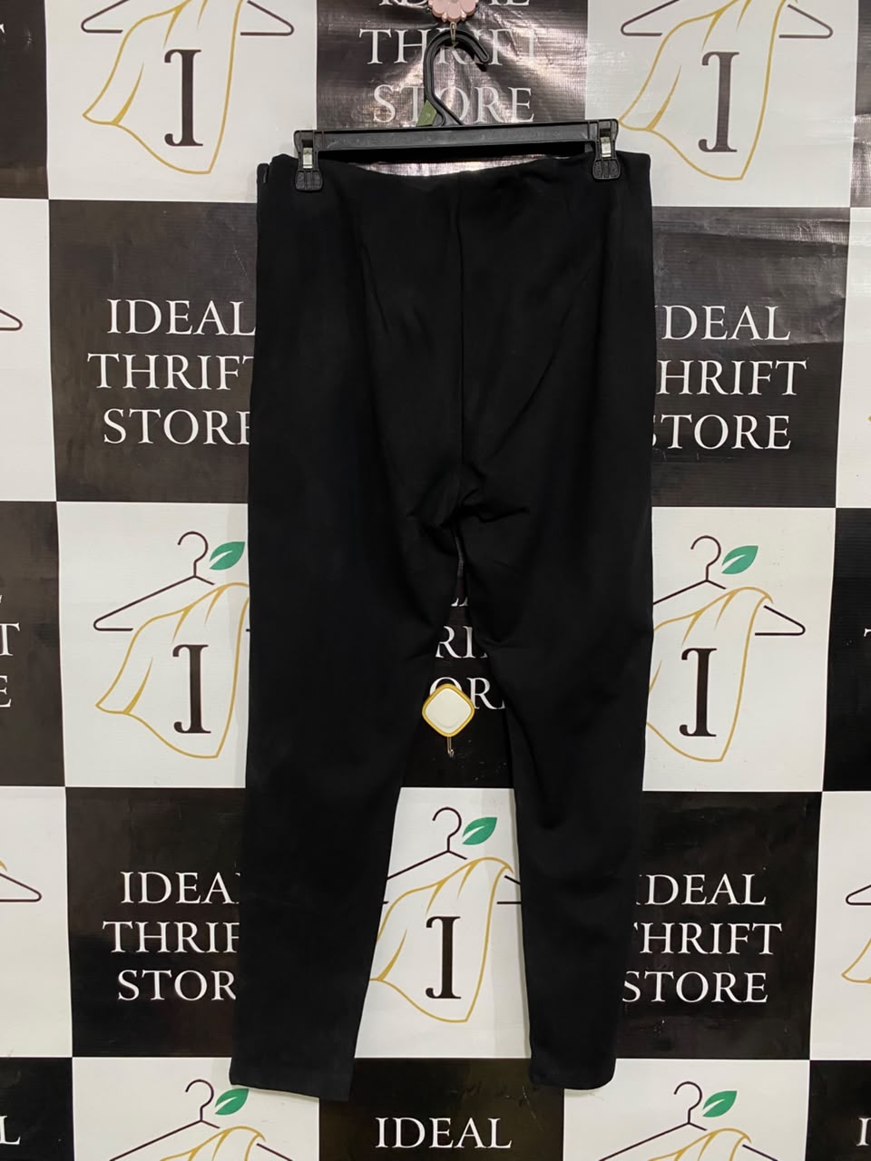 F&F |M| WAIST 30| A48| BLACK SAILOR-BUTTON HIGH-WAIST TECHNICAL UTILITY TROUSERS