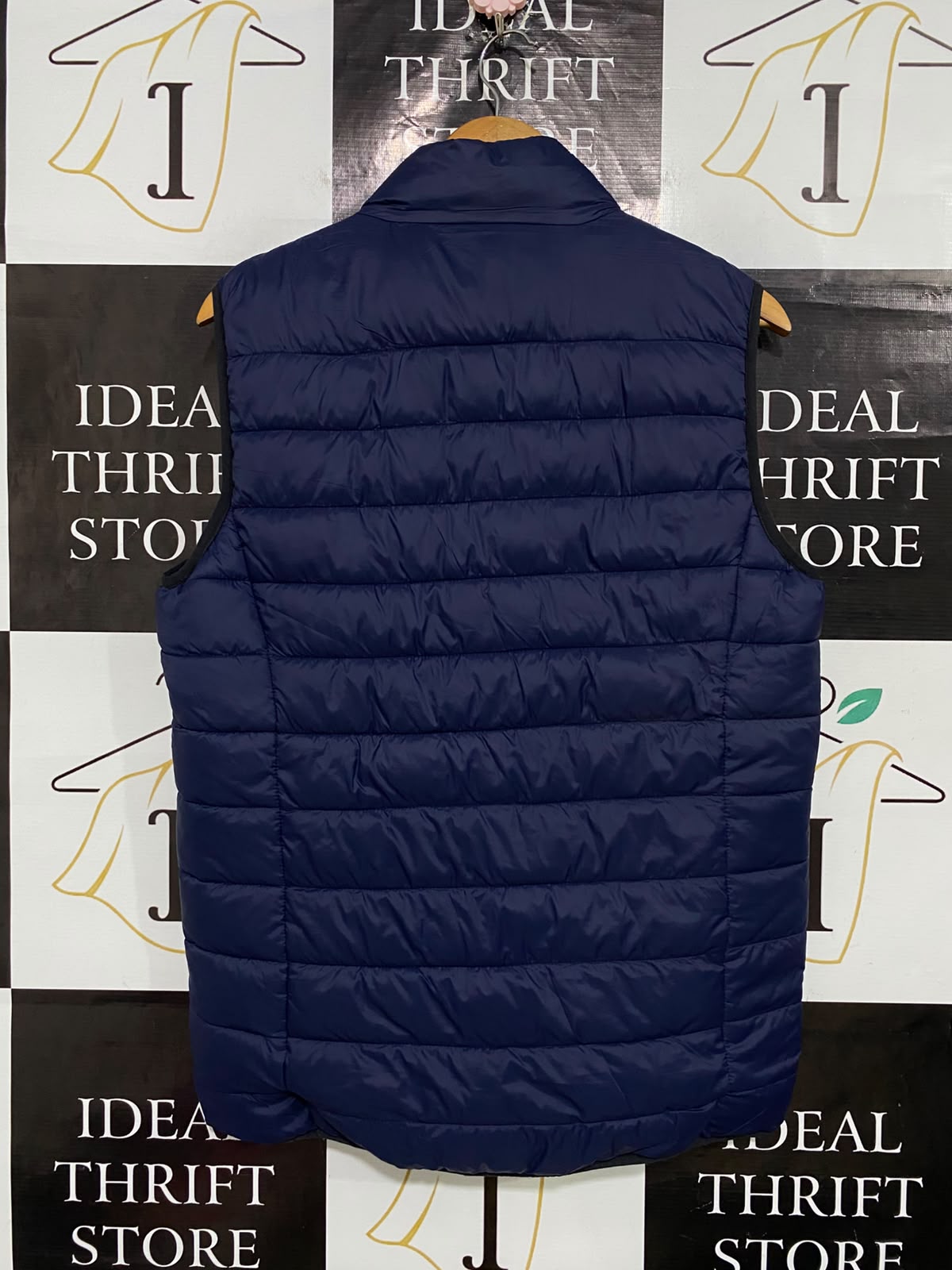 PRIMARK CARES |M| BUST 21| A54| NAVY BLUE QUILTED PUFFER TECHNICAL UTILITY VEST