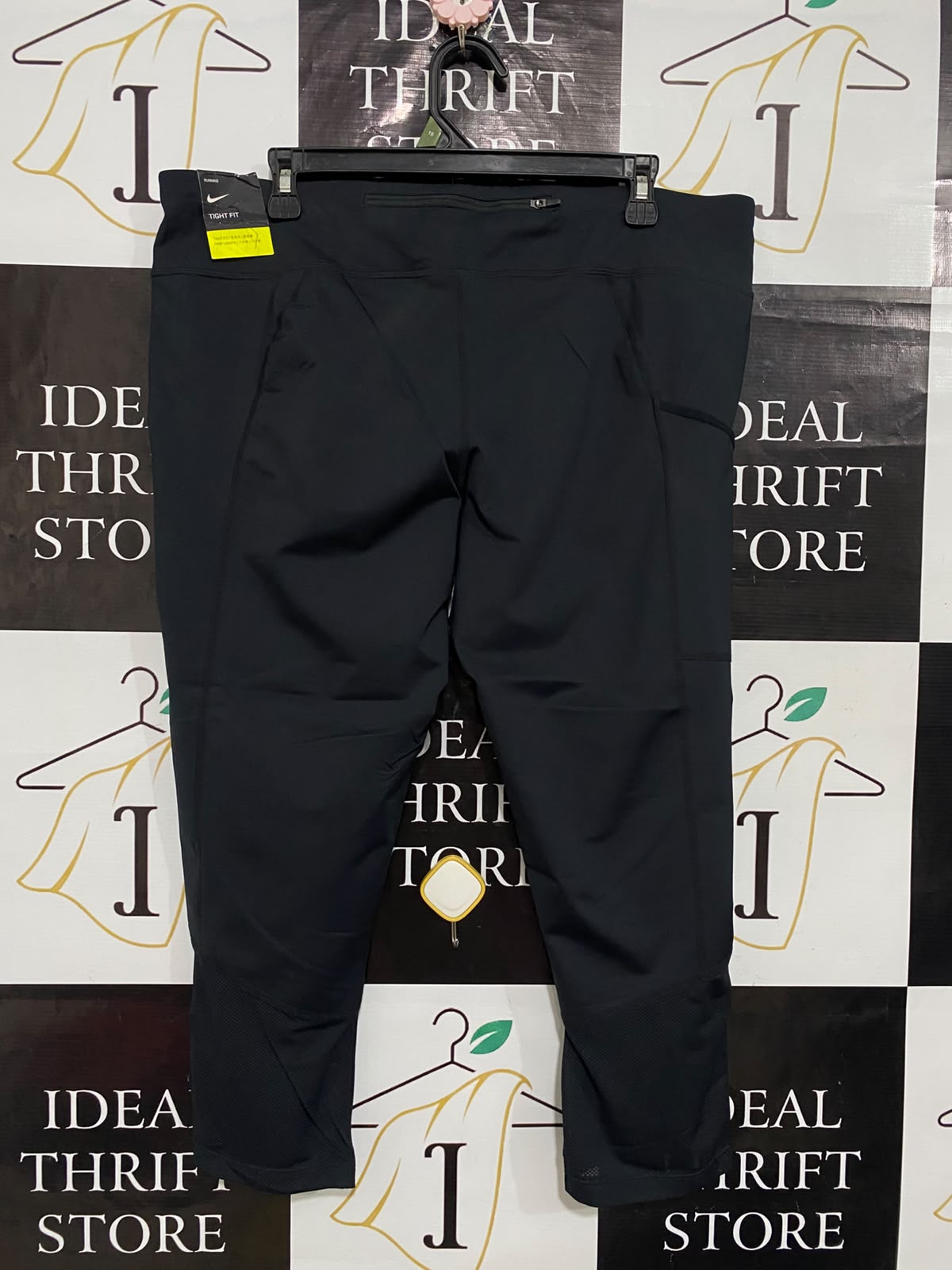 NIKE |XXL| WAIST 38| A55| BLACK DRAWSTRING TECHNICAL UTILITY LEGGINGS