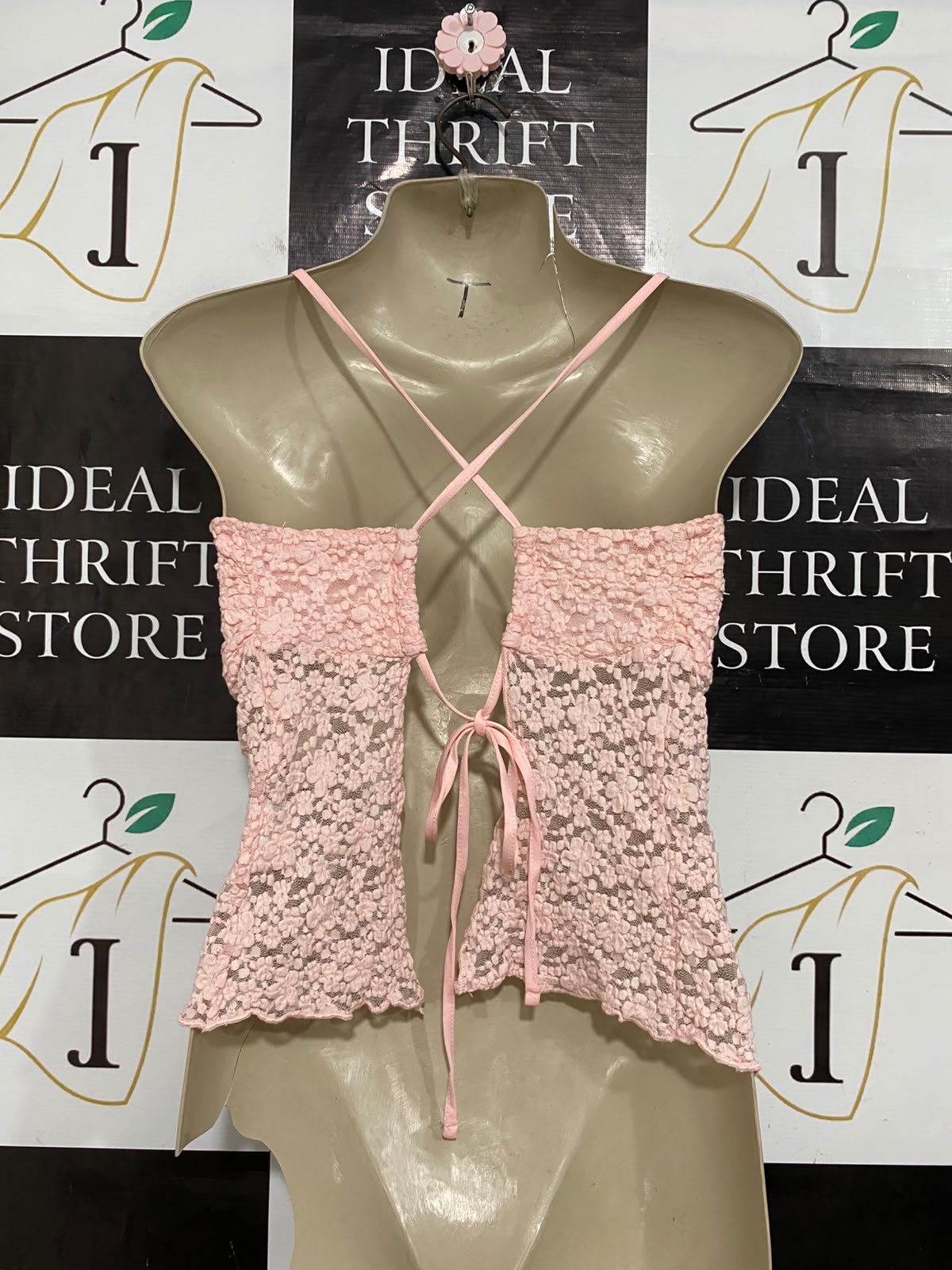 SUPRE |M| BUST 15| A56| PINK LACE TECHNICAL UTILITY CAMI TANK TOP