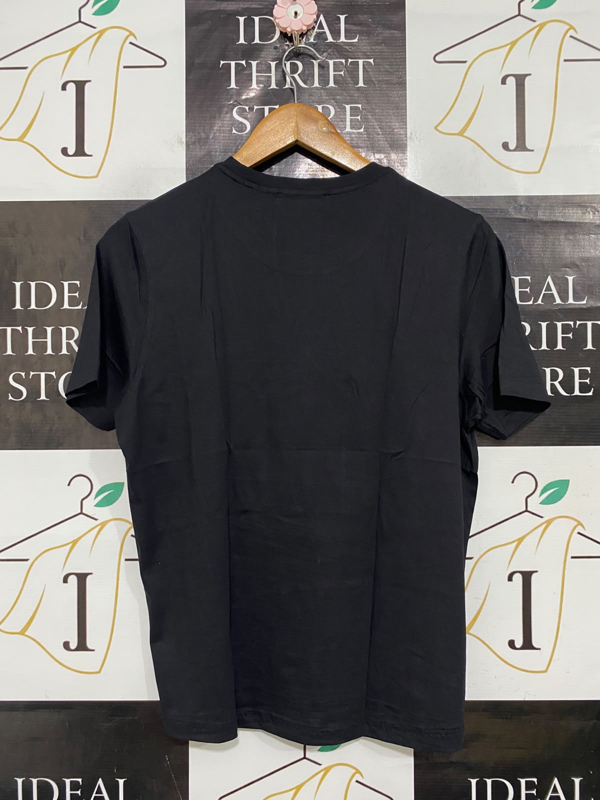 COUNTRY ROAD |XS| BUST 19| A57| BLACK CREWNECK TECHNICAL UTILITY T-SHIRT