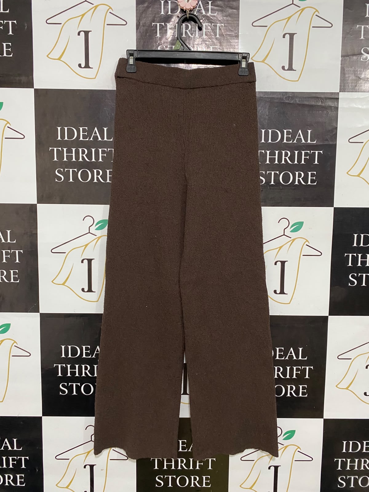 ANKO |M| WAIST 28| A58| BROWN RIBBED KNIT DRAWSTRING TECHNICAL UTILITY TROUSERS