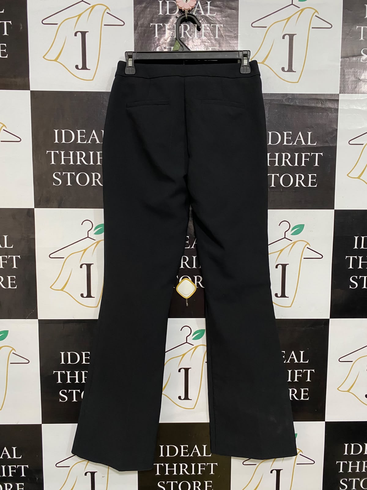 NEXT |S| WAIST 28| A58| BLACK FLARED TAILORED TECHNICAL UTILITY TROUSERS