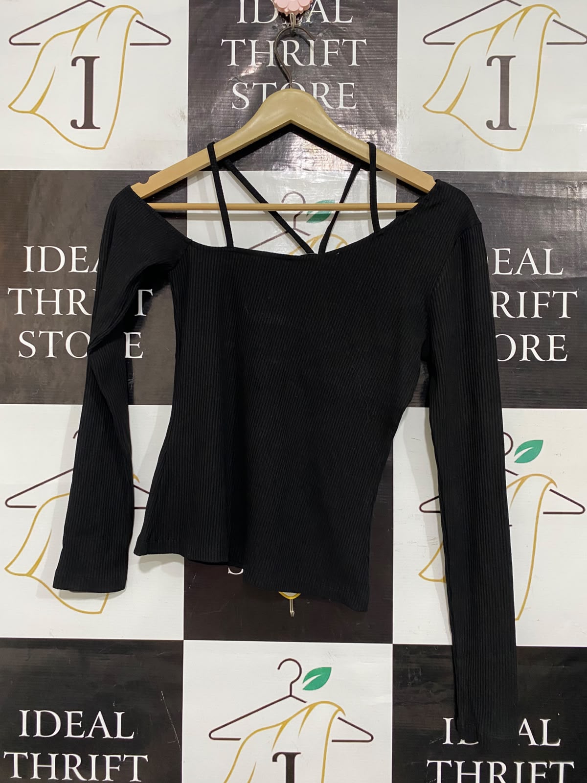 NAKD |XS| BUST 15| A57| BLACK STRAPPY-DETAIL TECHNICAL UTILITY TOP