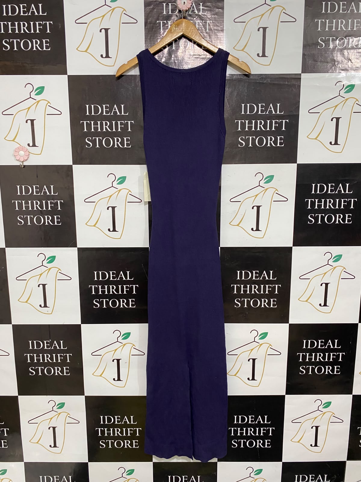 FIRST MSE |M| BUST 13| A59| DEEP PURPLE CUTOUT RIBBED TECHNICAL UTILITY MAXI DRESS