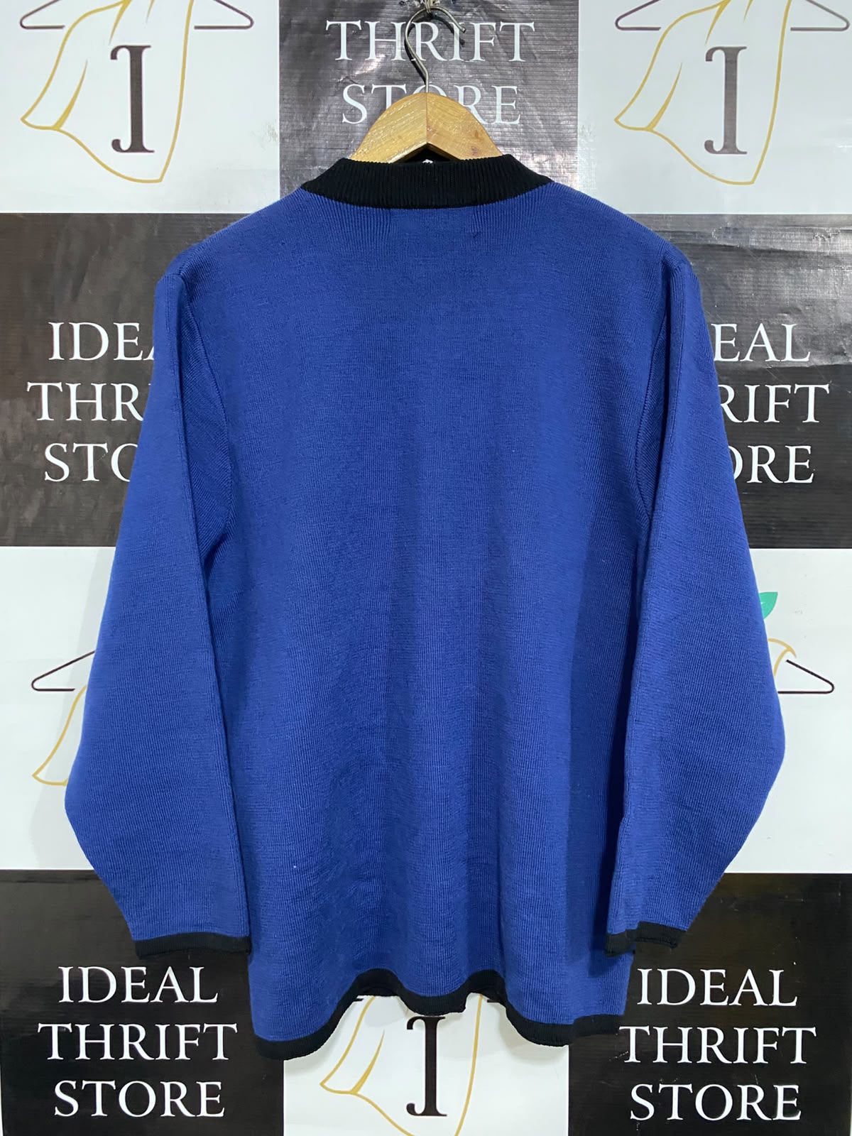 JINDIE |XL| BUST 23| A61| BLUE FLOWER-EMBROIDERED TECHNICAL UTILITY CARDIGAN