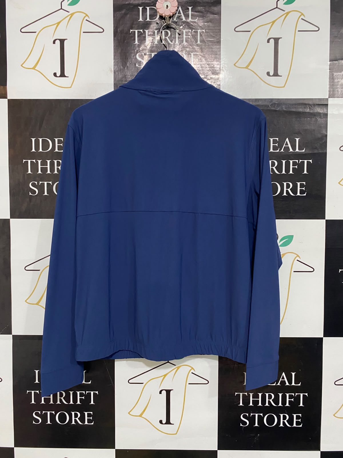 KIRKLAND |S| BUST 22| A60| BLUE STAND-COLLAR ZIP-UP TECHNICAL UTILITY JACKET