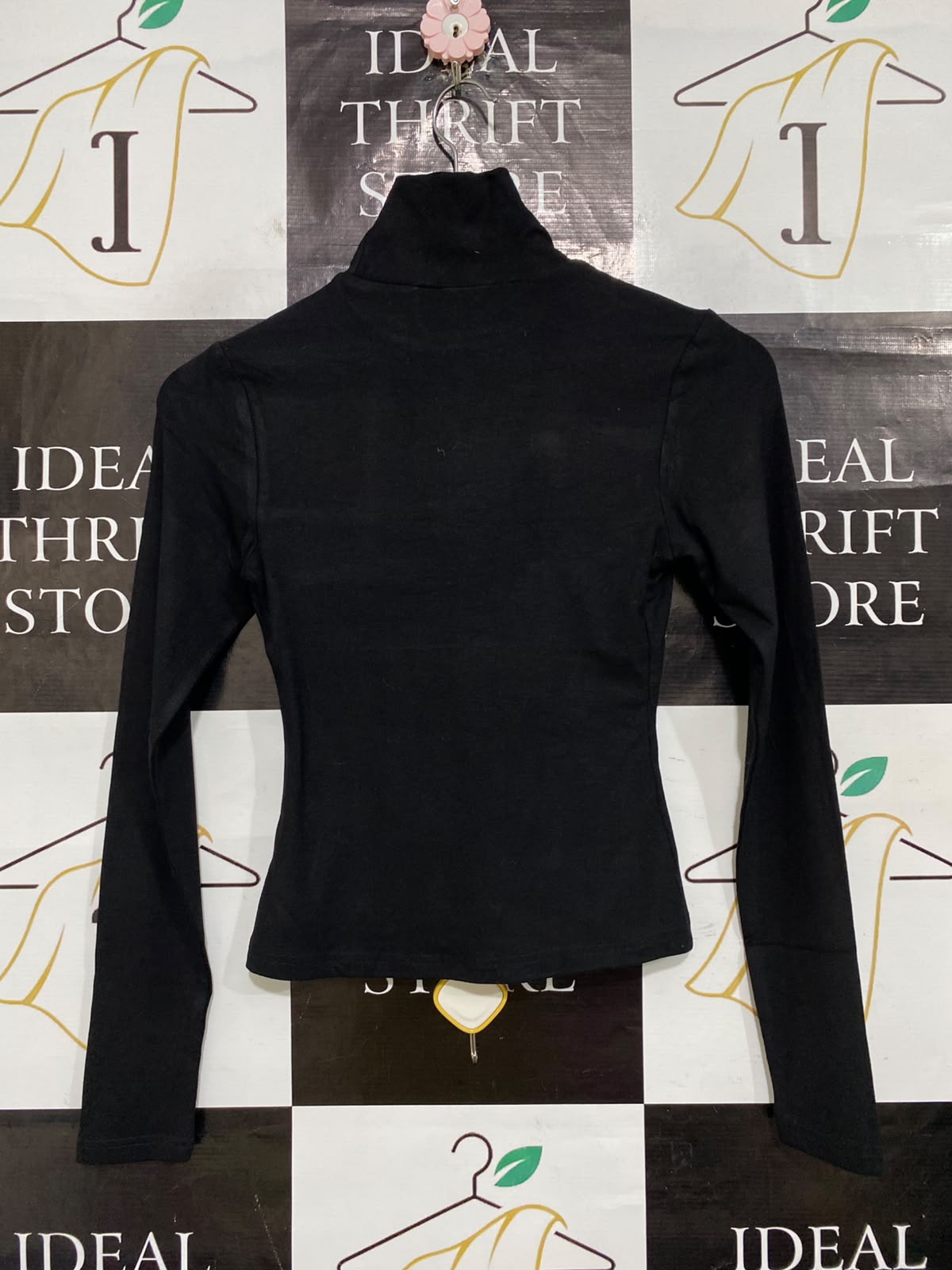DAZIE |S| BUST 14| A64| BLACK TURTLENECK TECHNICAL UTILITY LONG-SLEVE TOP