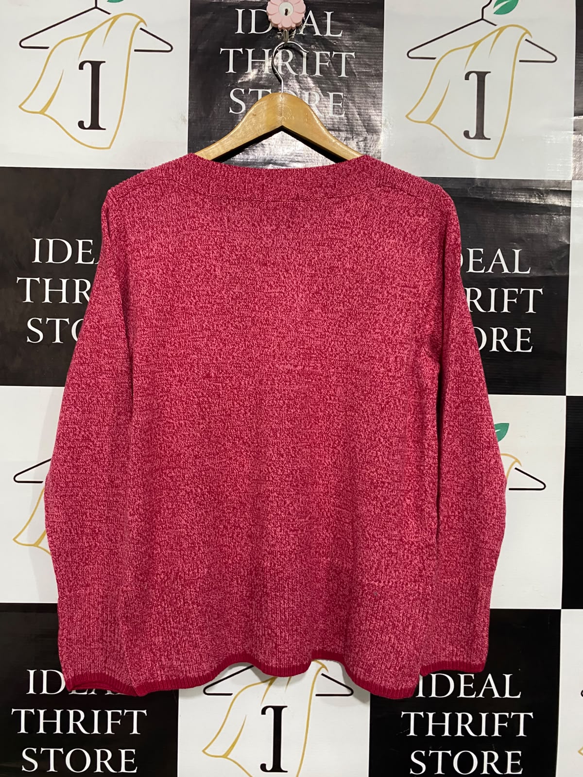 REGATTA |L| BUST 20| A64| PINK MELANGE CREWNECK LONG-SLEEVE TECHNICAL UTILITY SWEATER