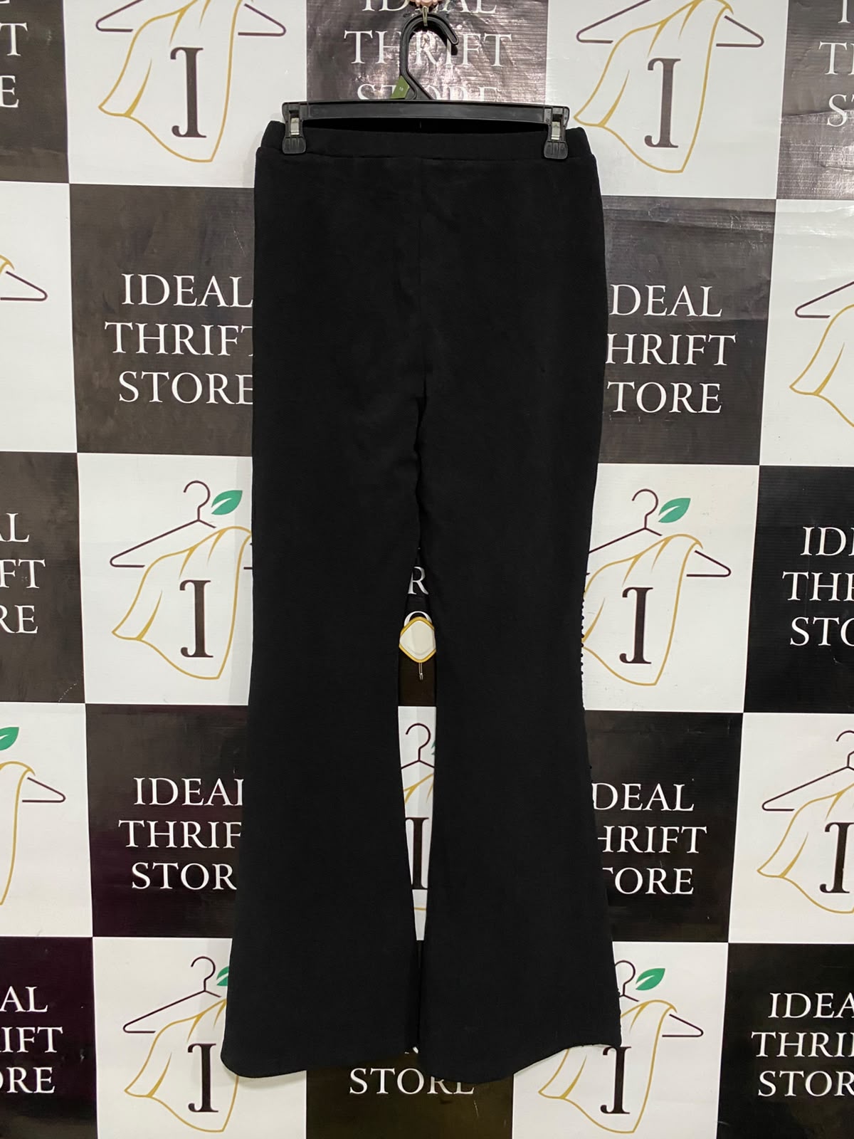 SHEIN |S| WAIST 28| A64| BLACK SEQUIN FLARED TECHNICAL UTILITY PANTS