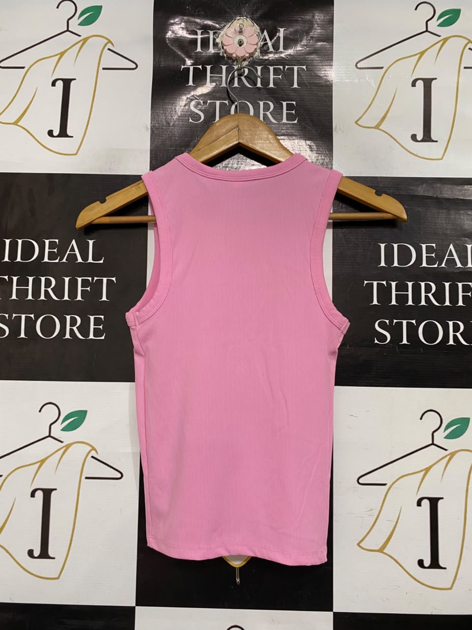 ANKO |XS | BUST 13 |A71 | ACTIVE PINK RIBBED ACTIVE TANK TOP