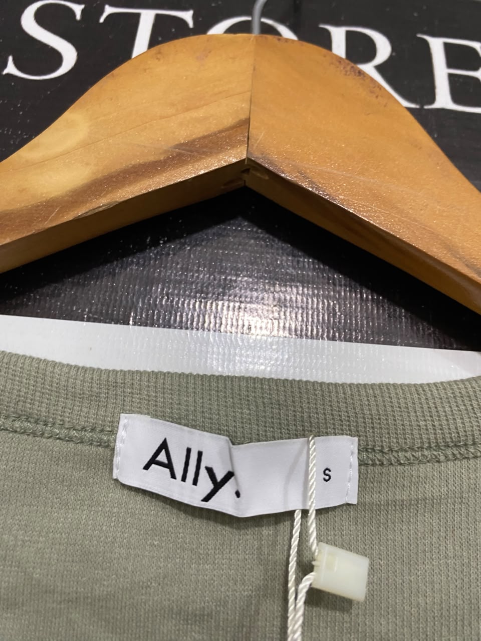 ALLY. |S | BUST 12 | A71 | SAGE GREEN RIBBED SCOOP-NECK SLEEVELESS MINI DRESS