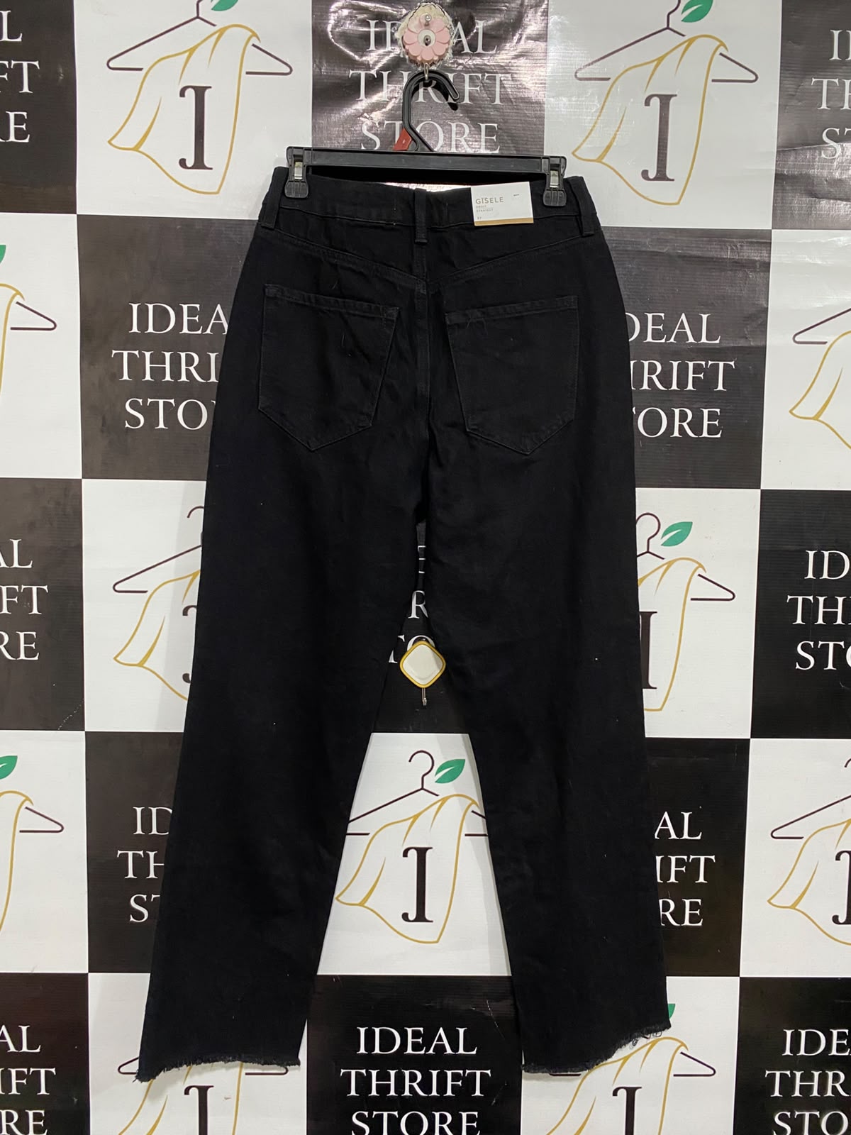 DYNAMITE |M | WAIST 28 | A74| BLACK HIGH RISE WIDE LEG JEANS