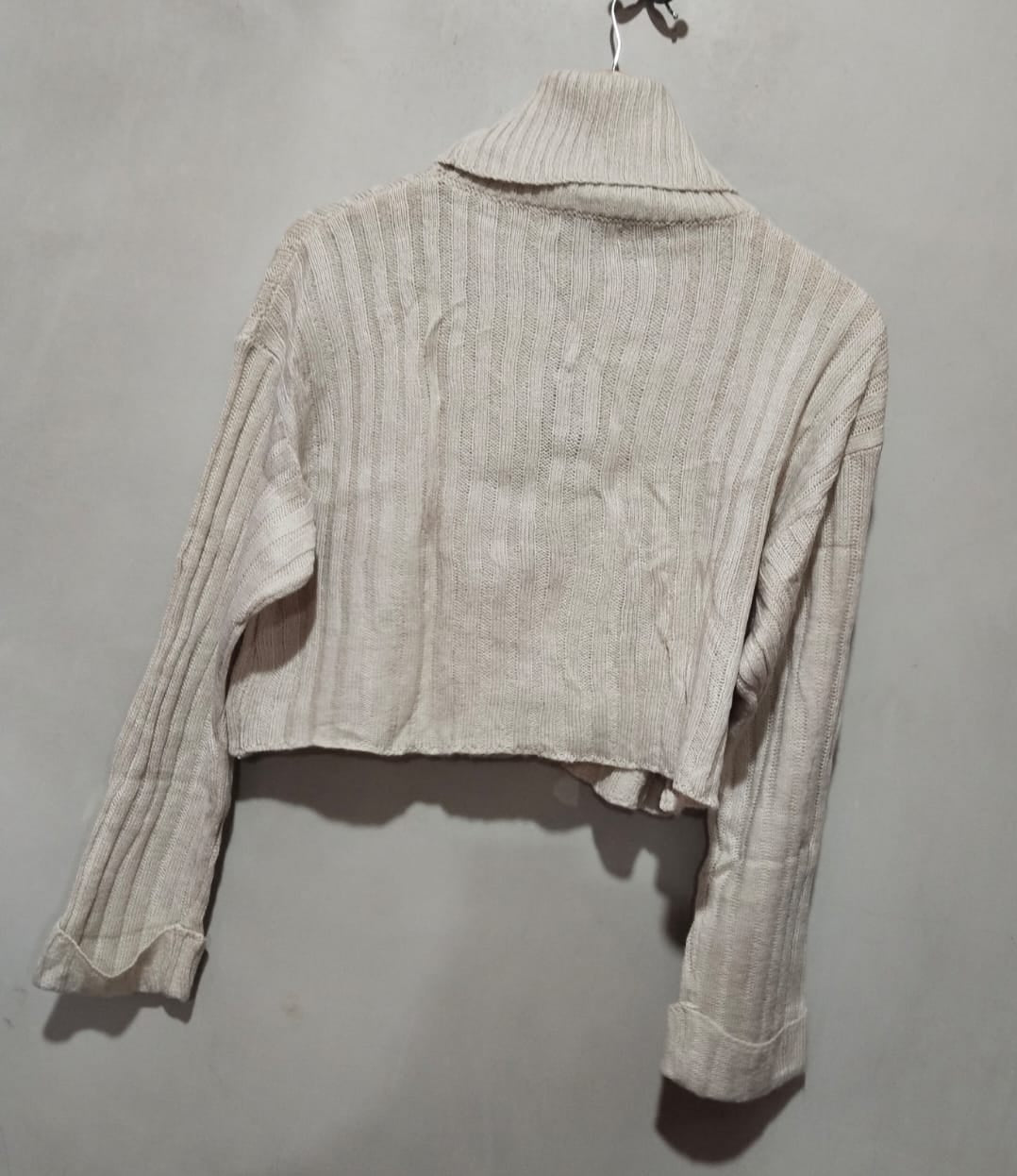 FASHION NOVA Kitten Soft Rib Turtleneck Sweater - Taupe W-21 / L-17