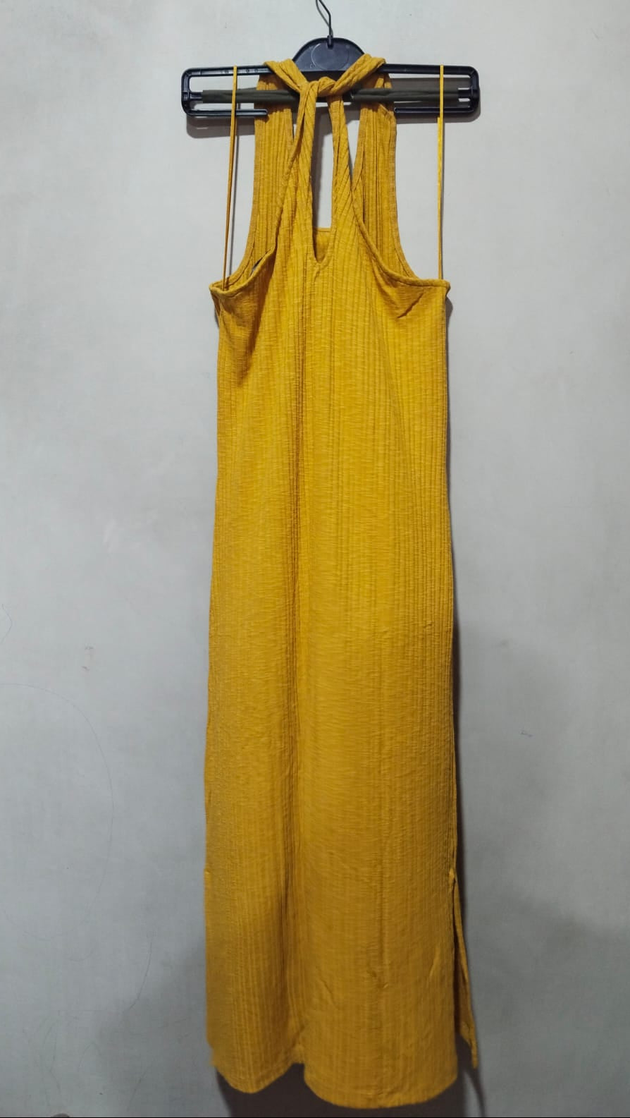 BNWT F&F Mustard Body Con Pencil Summer Dress UK 14 - W-17 / L-51