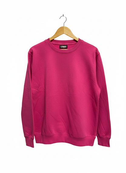 LOWES|S|BUST 21|Lowes Crew Neck Flamingo Pink Sloppy Joe