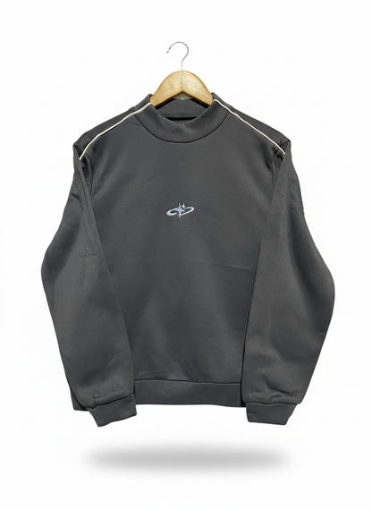 SHEIN|M|BUST 23|Grey Mock Neck Sweatshirt