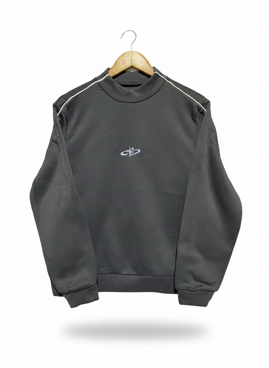 SHEIN|M|BUST 23|Grey Mock Neck Sweatshirt