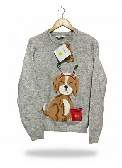 PRIMARK|S|BUST 19|'LIGHT ME UP' NOVELTY CHRISTMAS SWEATER