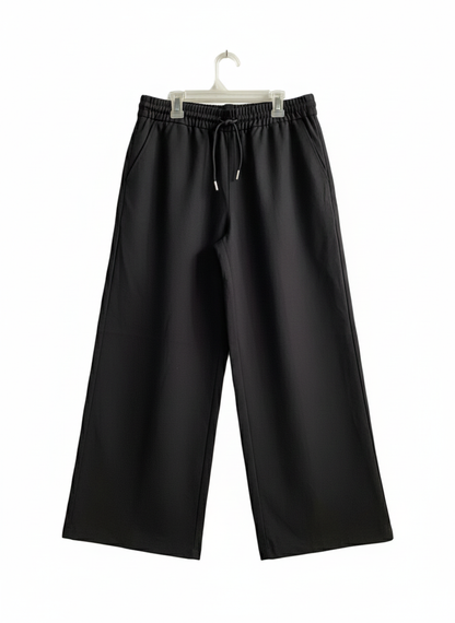 H&M DIVIDED|S/M|WAIST 30|Womens Black Smart Wide Leg Joggers