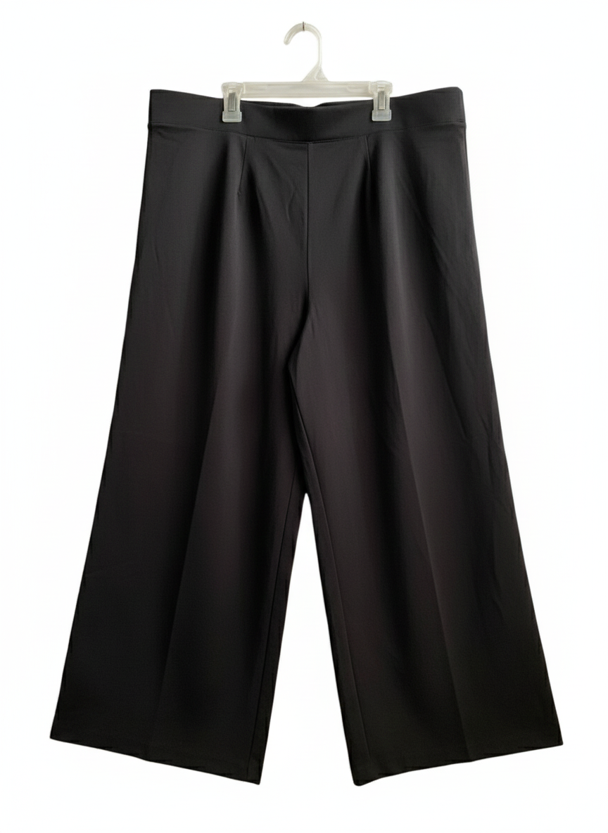 NEWLOOK|XL/XXL|WAIST 36|High-Waisted Straight-Leg Black Trousers