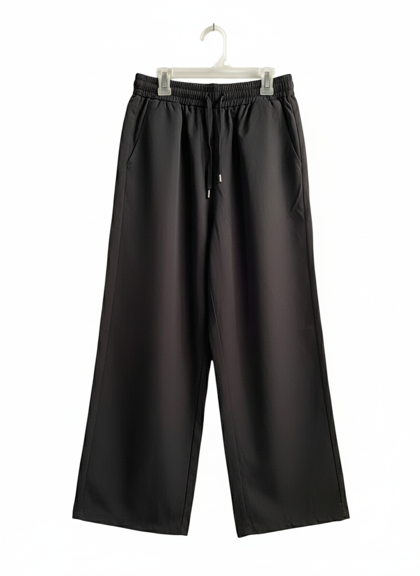 SHEIN|L|WAIST 26|Black Wide Leg Trousers