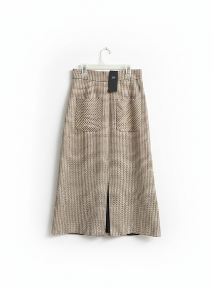 MARK&SPENCER|S|WAIST 26|High-Waist Wool Skirt