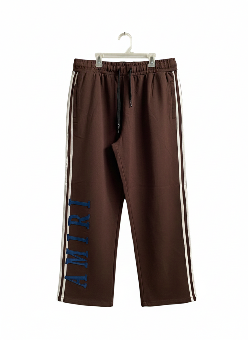 Amiri MA Logo|XXL|WAIST 32| Sweatpants Clay Brown White
