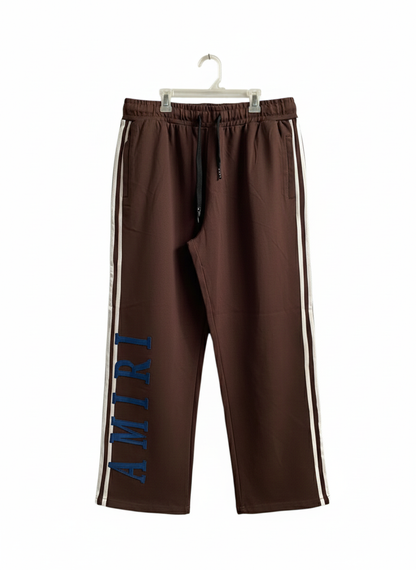 Amiri MA Logo|XXL|WAIST 32| Sweatpants Clay Brown White