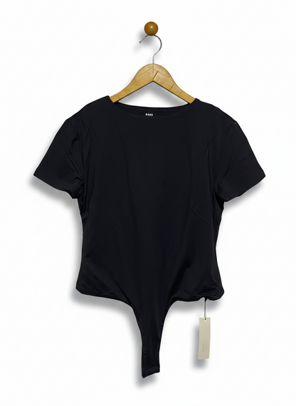 HELLO MOLLY |M| BUST 17| BLACK SHORT SLEEVE BODYSUIT